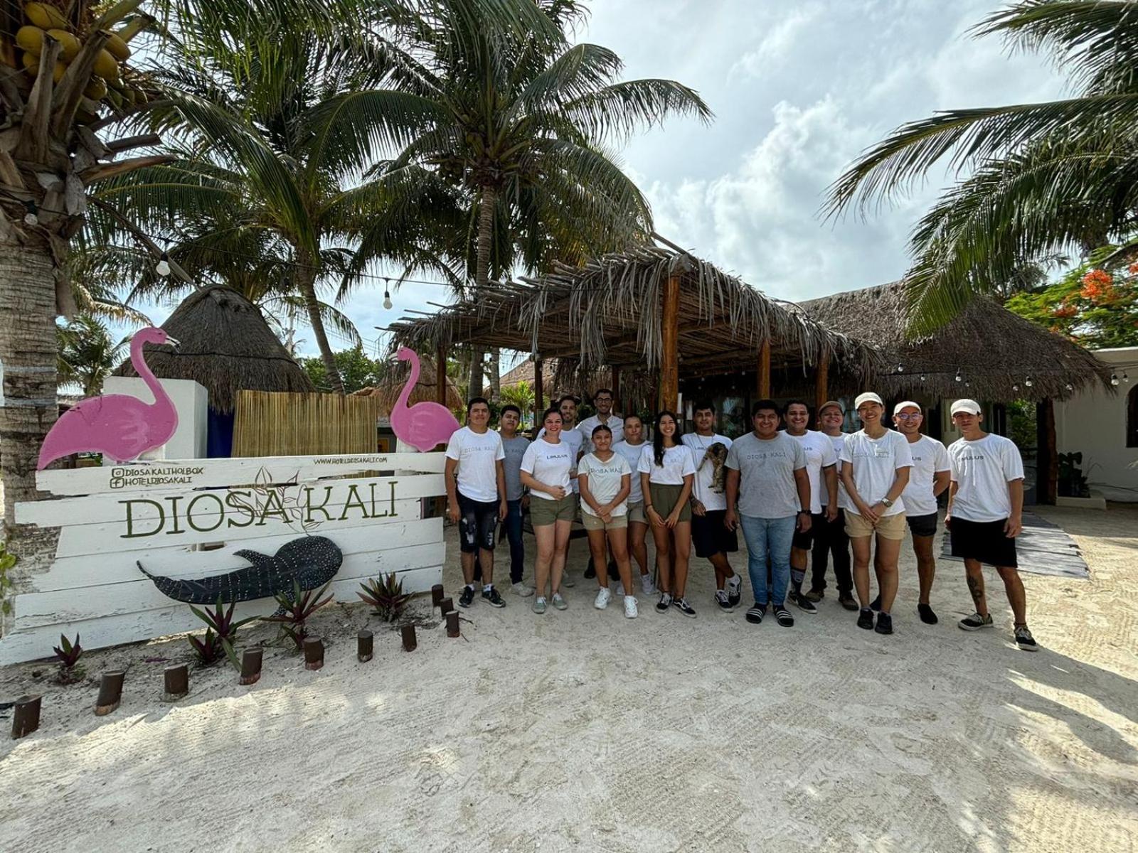 La Diosa Kali Beach Front Hotel Isla Holbox Kültér fotó
